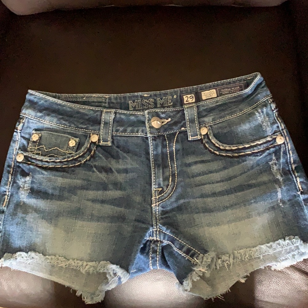 MISS ME blue denim shorts size 29 Pristine